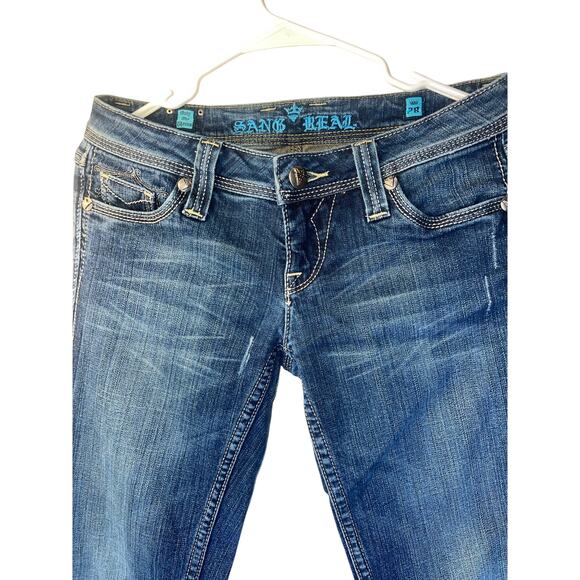 SANG REAL JEANS SIZE 28 - Picture 2 of 6